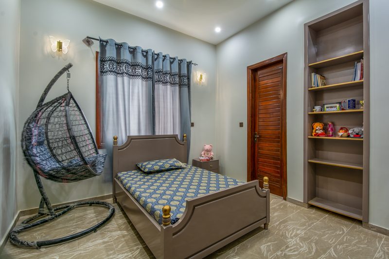 A child’s bedroom at Naeem Residence, Naya Nazimabad.